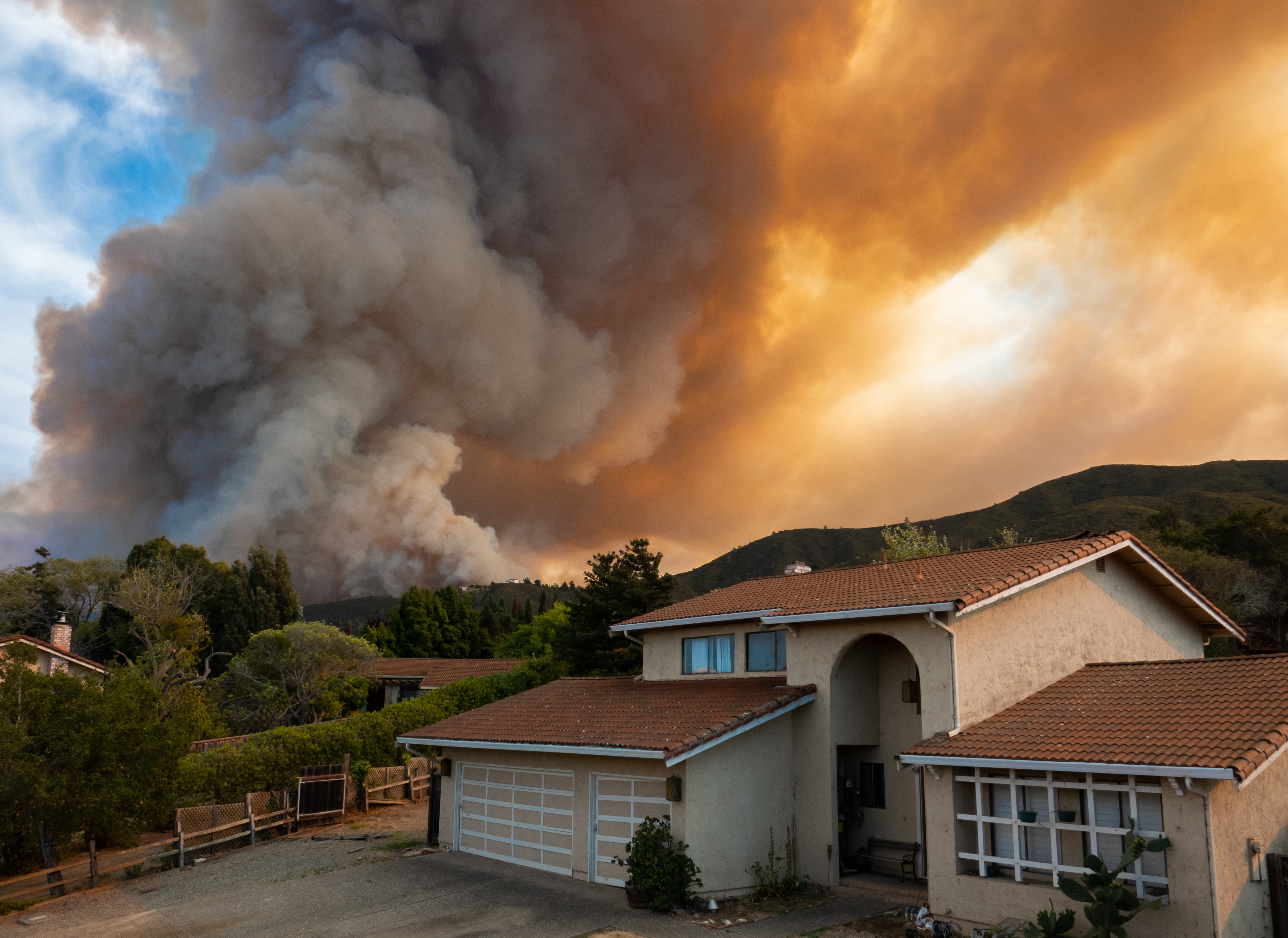 Stock image of wildfire