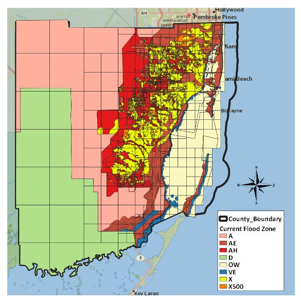 Miami Flood Zones Map