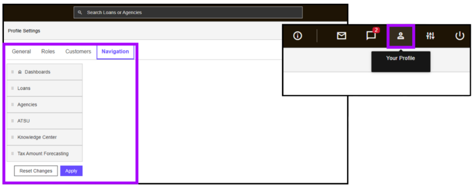 DTP Custom navigation