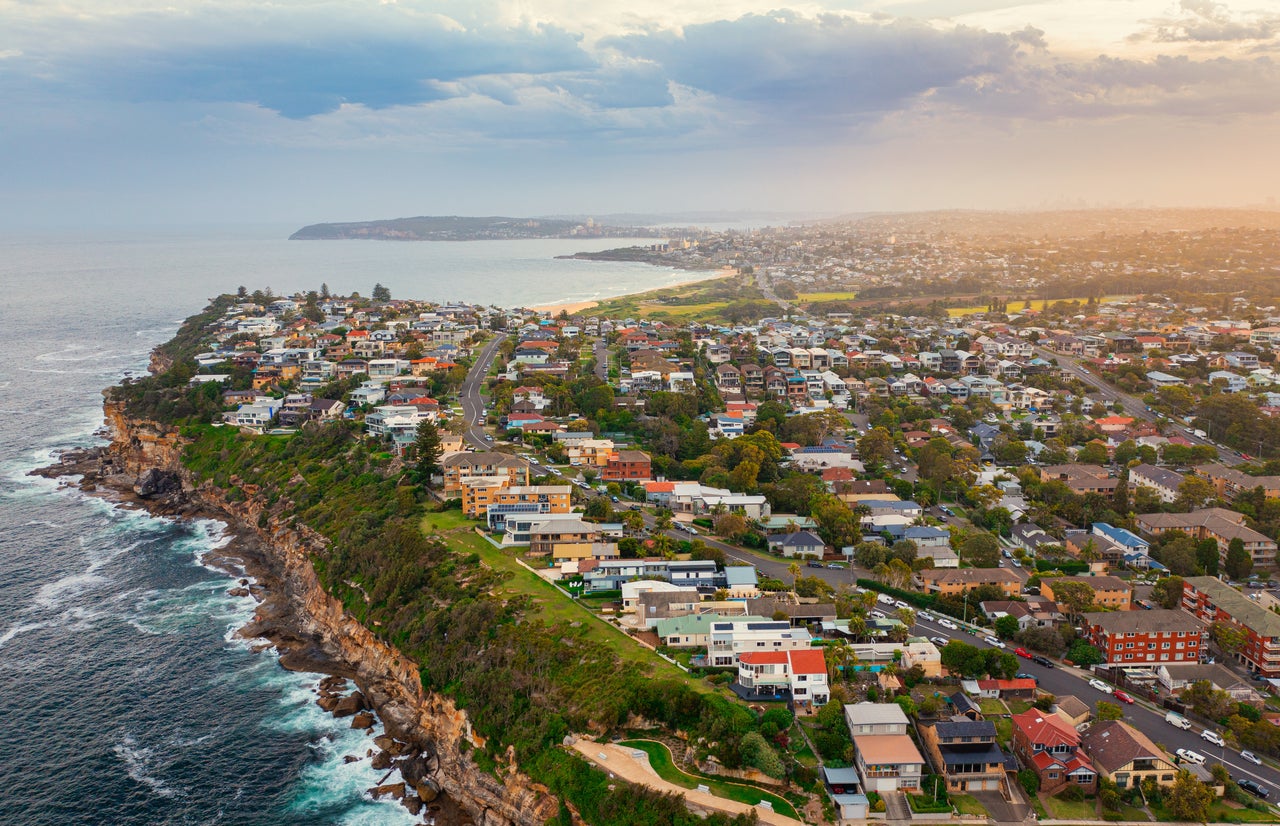cliffside residential suburb
