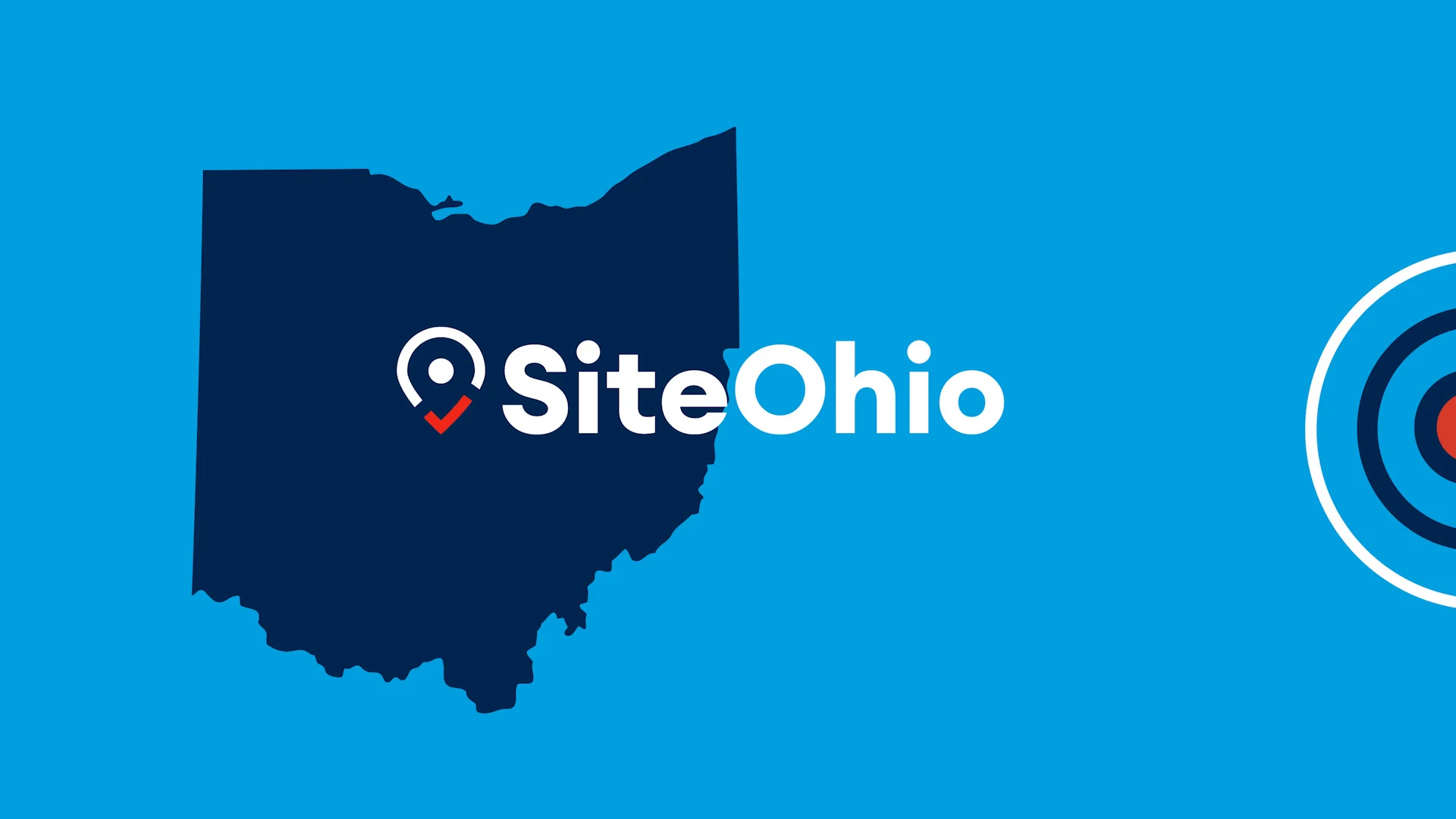 SiteOhio logo over the state of Ohio