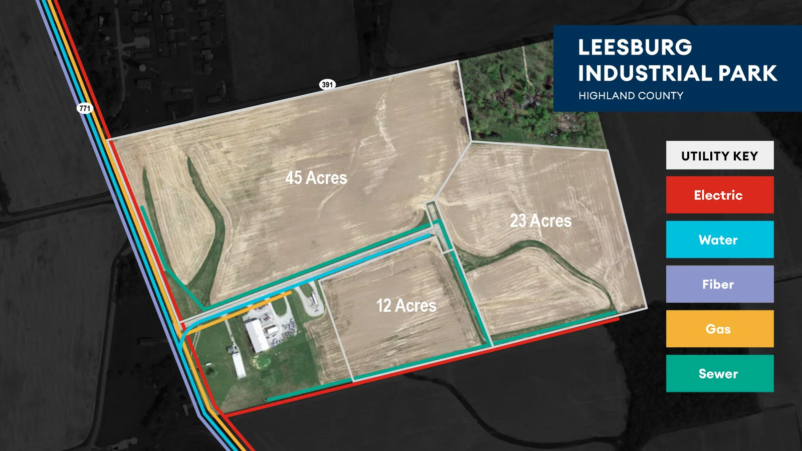 Leesburg Industrial Park Utility Map