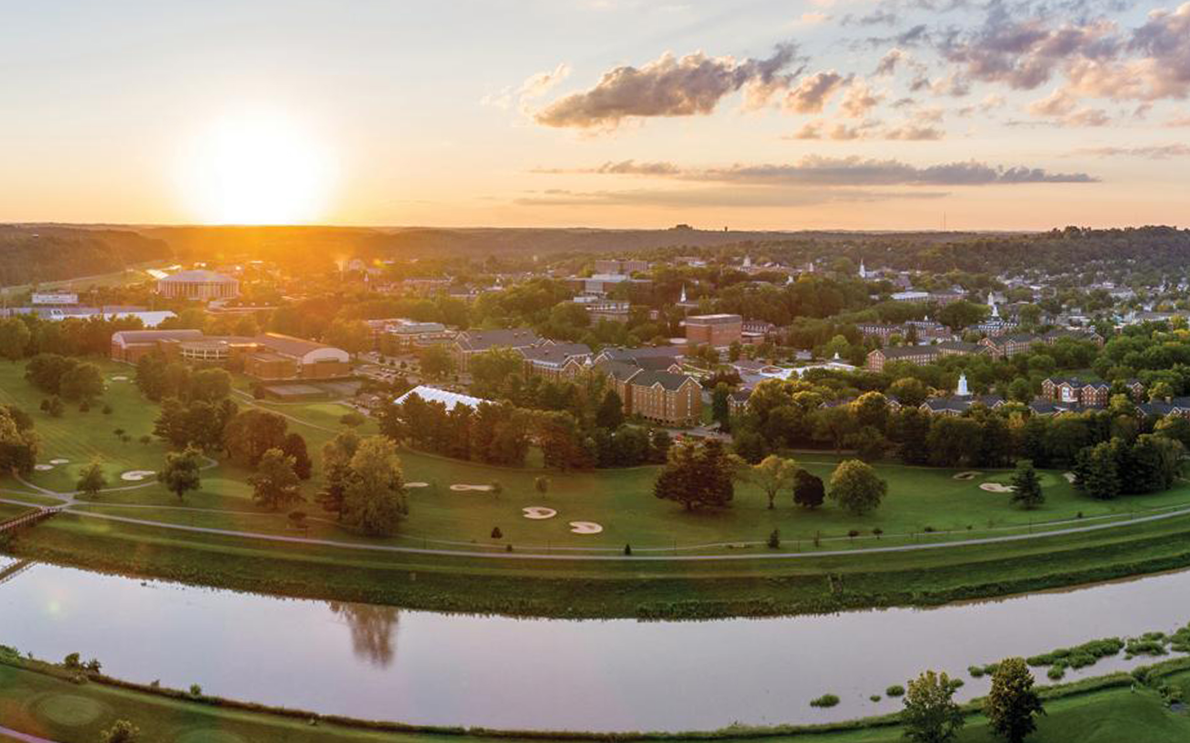 A sunset view in the Southeast Ohio region