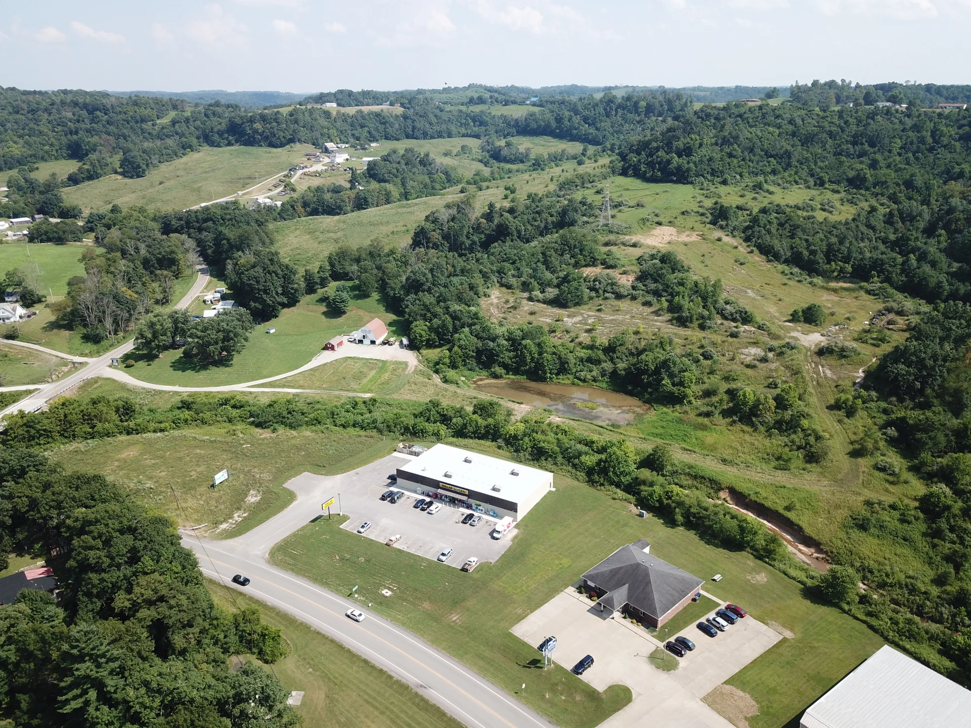 Noble County industrial park arial view 1