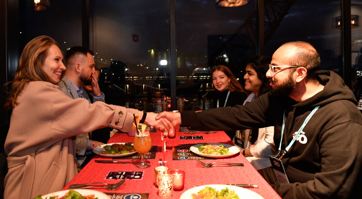 Forbes Under 30 Summit attendees bond over dinner and networking