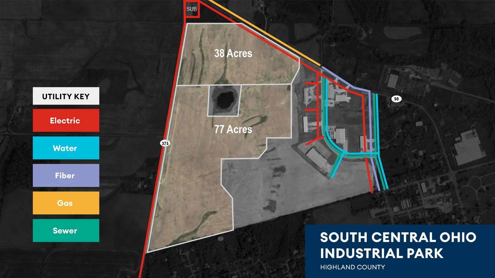 South Central Industrial Park Utility Map