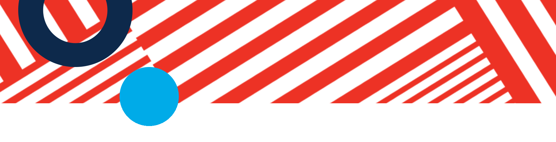 section header - red &amp; white lines