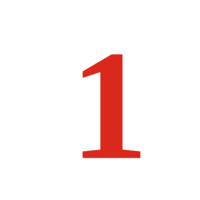 Image of a number 1, representing JobsOhio's Strategic Initiative #1: Sites
