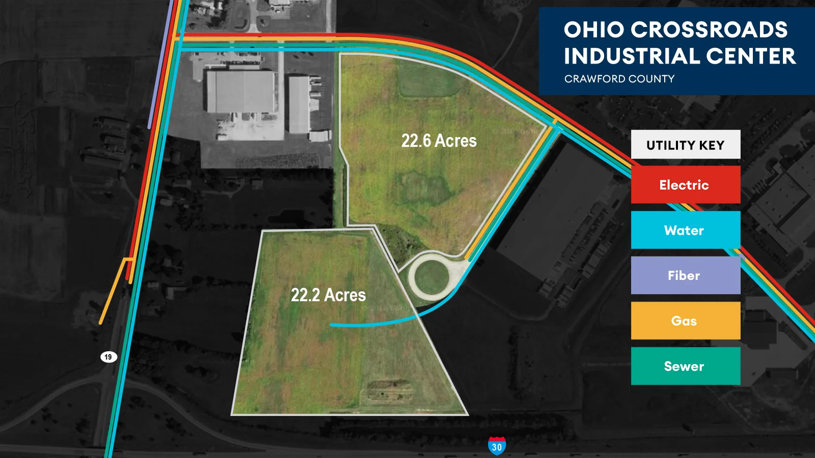 Ohio Crossroads Industrial Center Utility Map