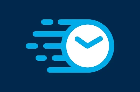 JOGC icon with a speeding clock