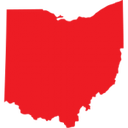red state of Ohio graphic