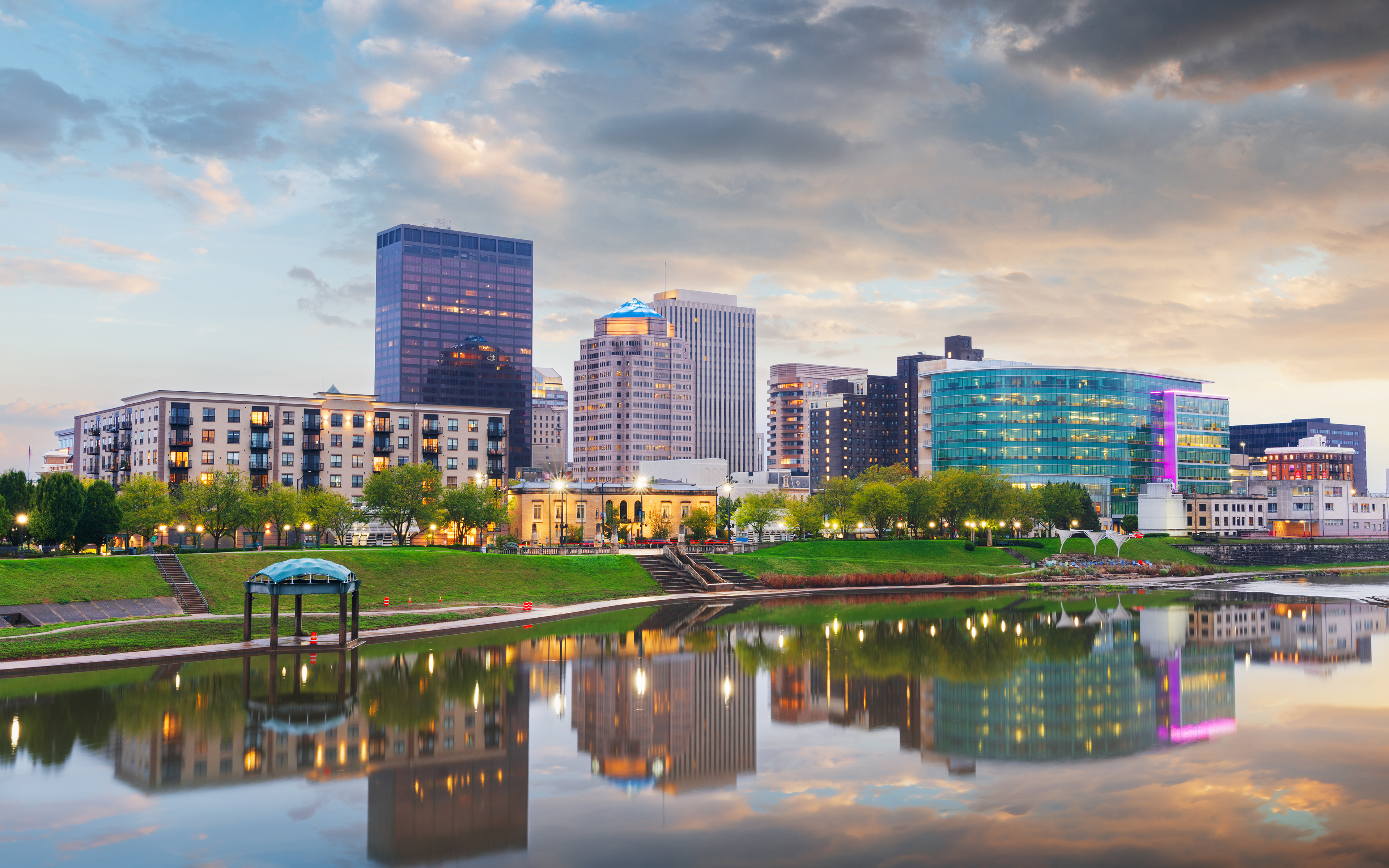 Cityscape in the Western Ohio region