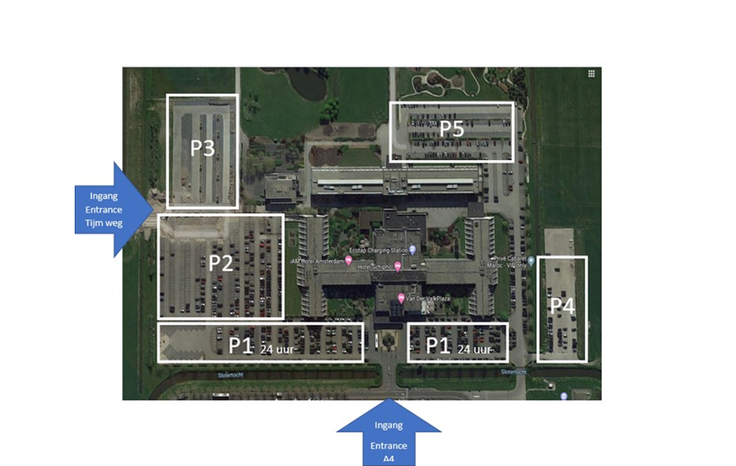 Waar parkeer ik mijn auto voor het Park Sleep and Fly arrangement
