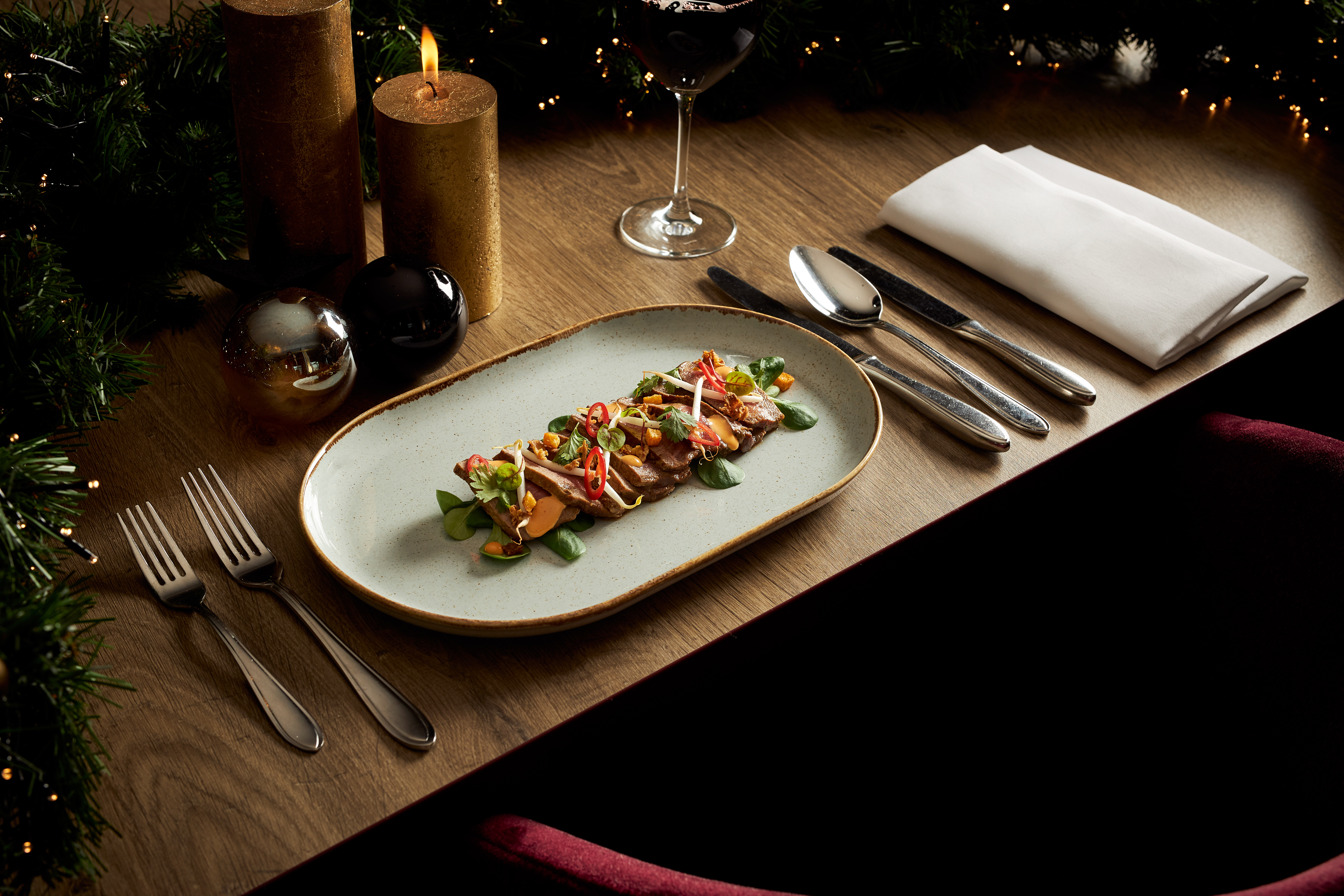 Dinner with choice & Live Cooking