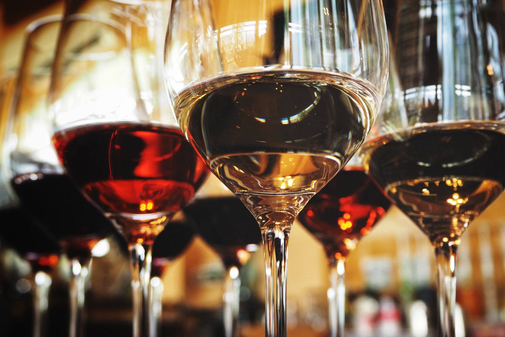 Fles wijn of bubbels