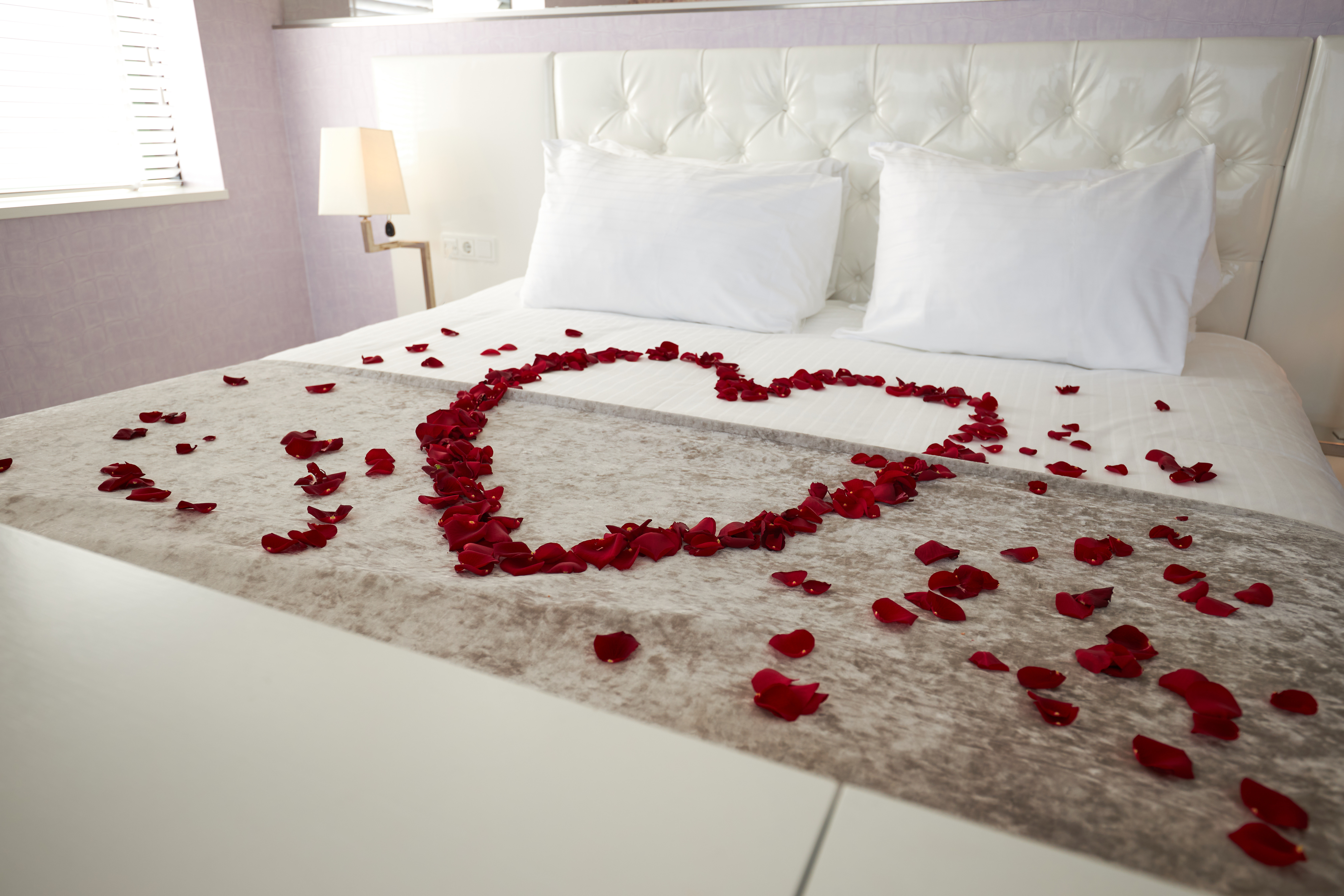 Romantische rozenblaadjes