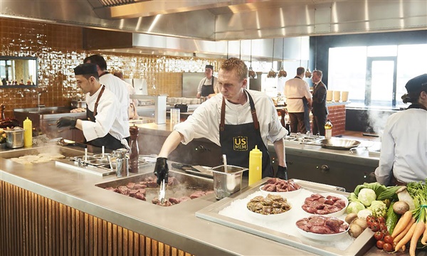 Live Cooking arrangement