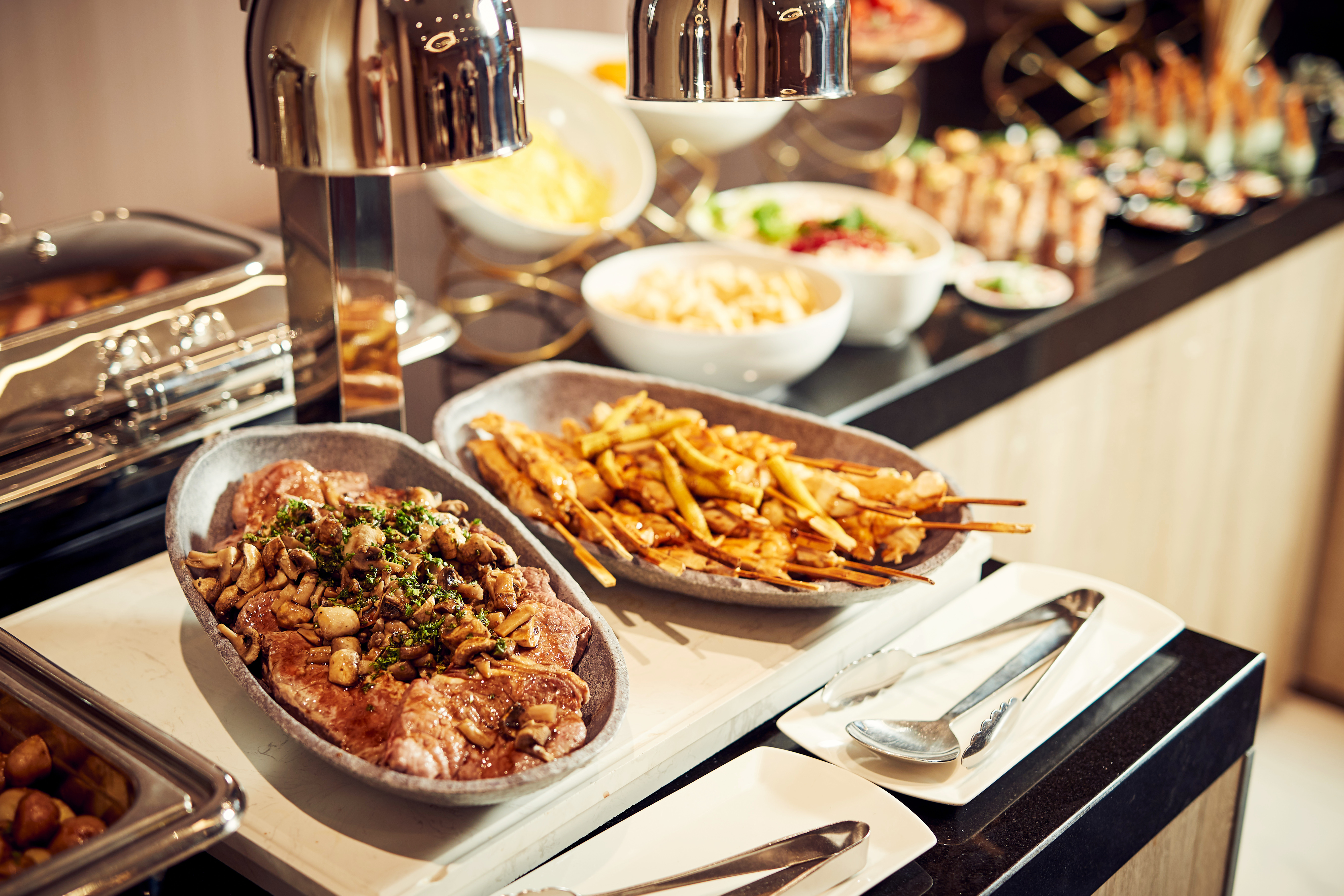 Luxurious dinner buffet