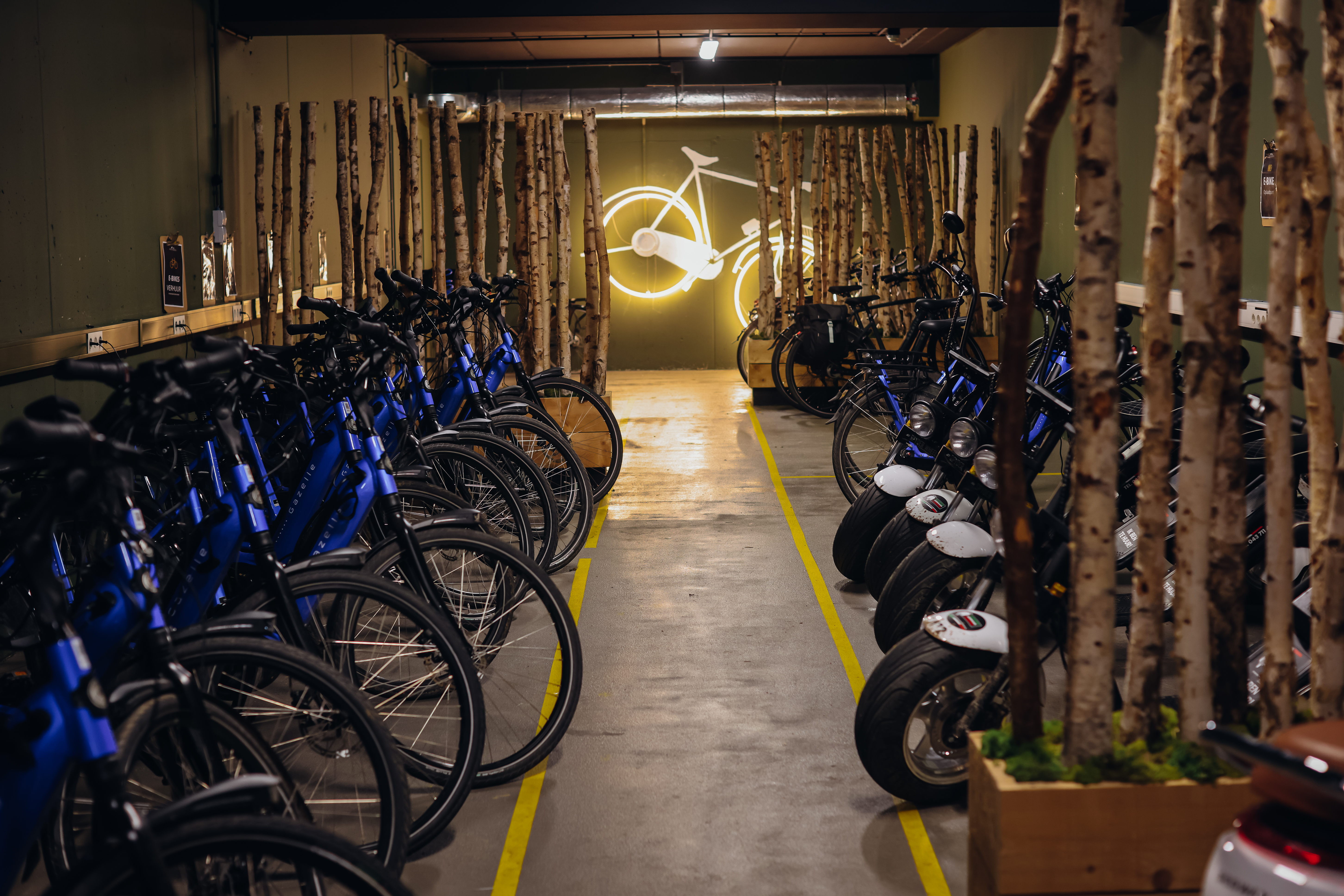 Overdekte fietsenstalling