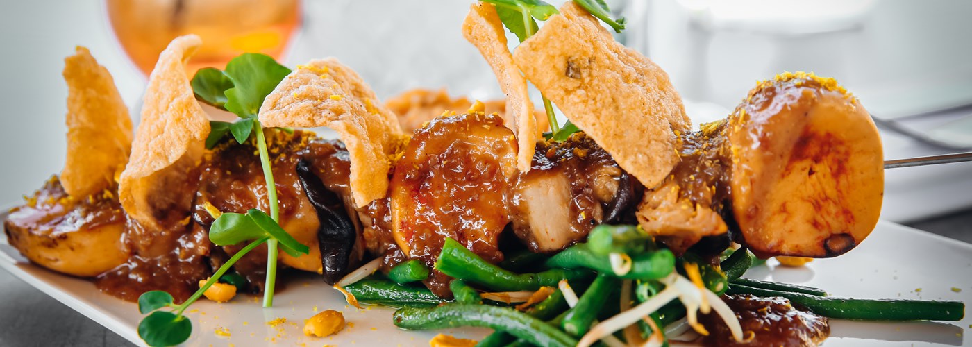 Saté vergaderbuffet