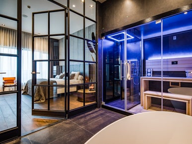 Hotelkamer met sauna