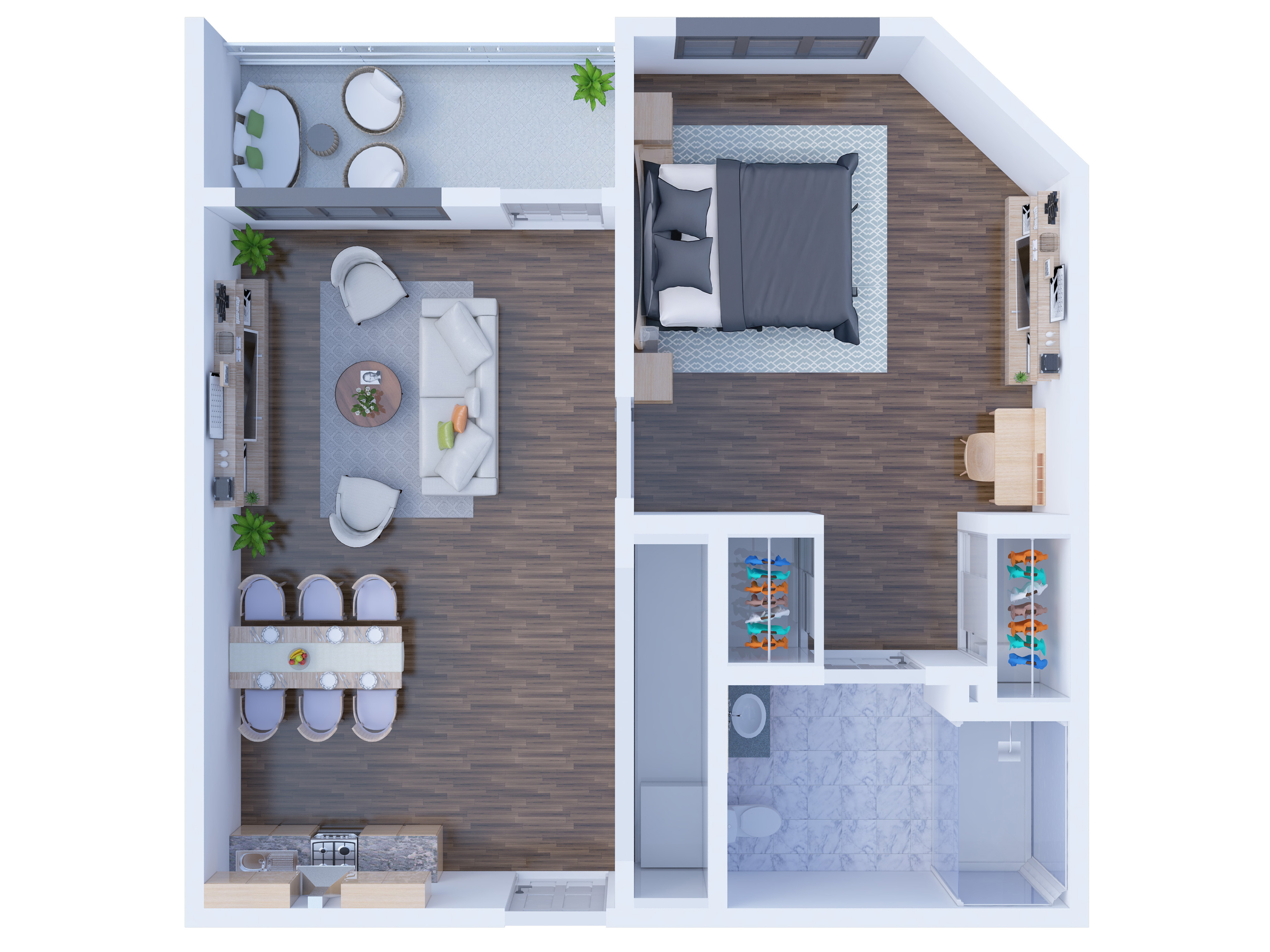 B5 One Bed floor plan