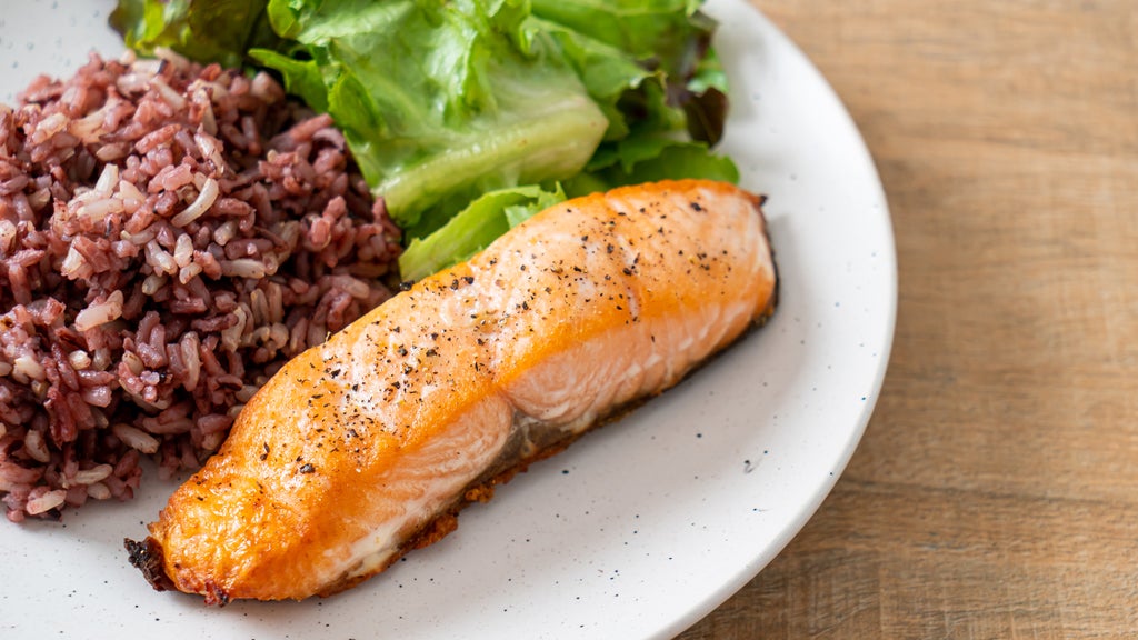 Pepper-Lime Salmon with Rice & Beans