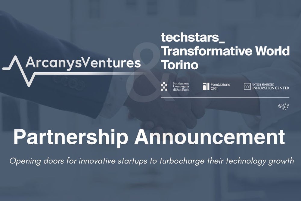 Arcanys Ventures Techstars Torino Partnership