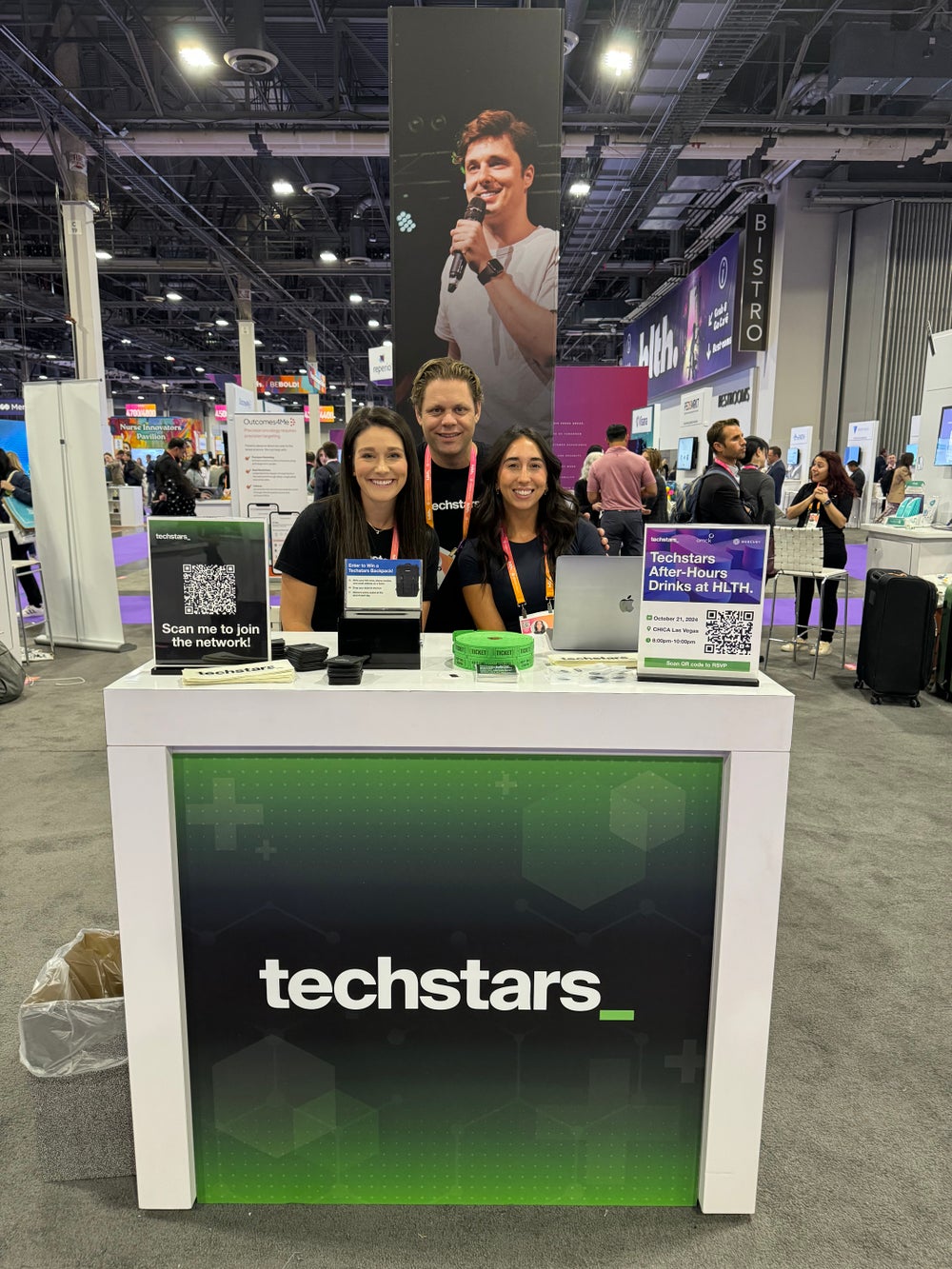 HLTH booth Techstars group photo