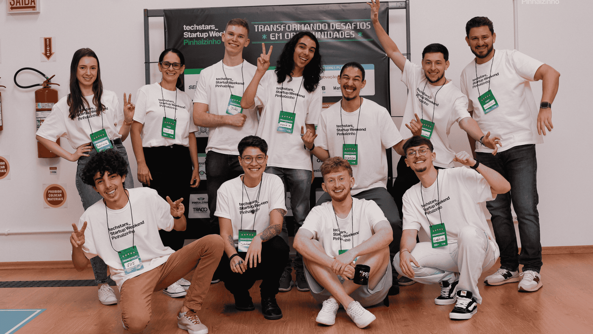 Founders gathered at a Techstars event