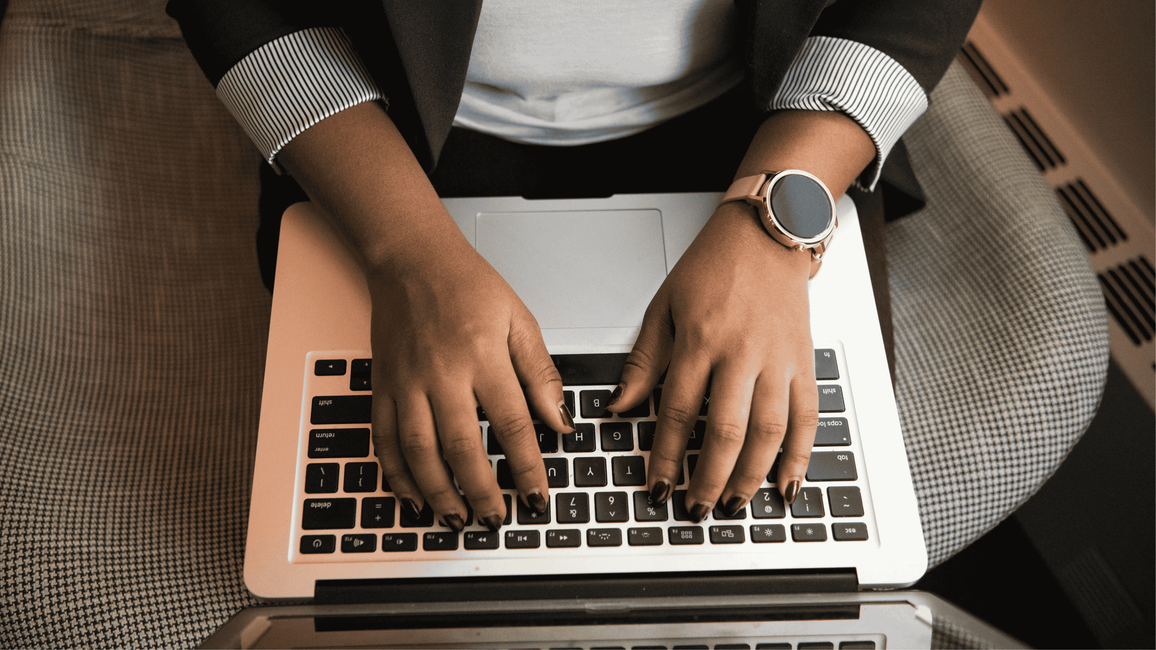 Person using their laptop