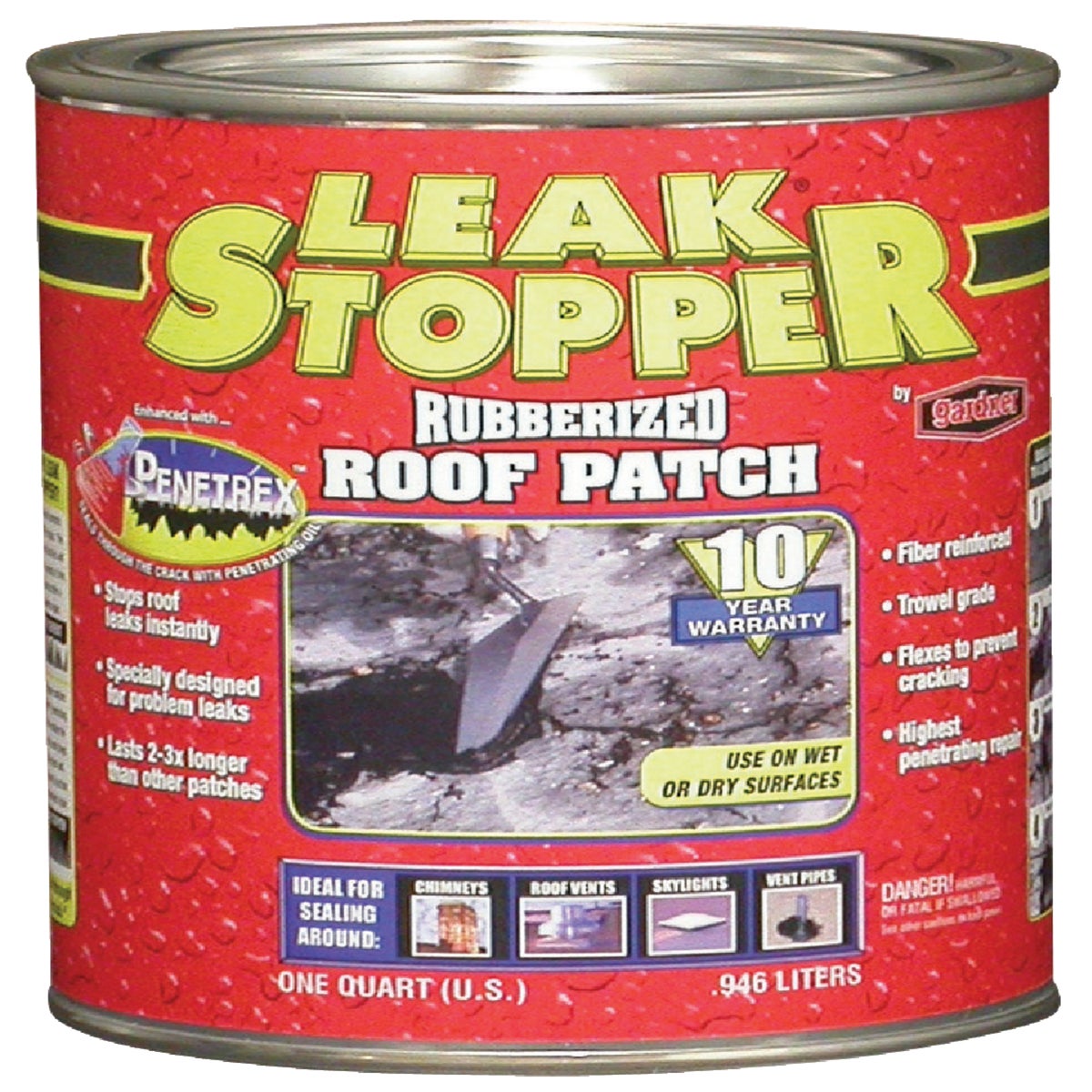 0318-GA Black Jack Leak Stopper Rubberized Roof Patch patch roof