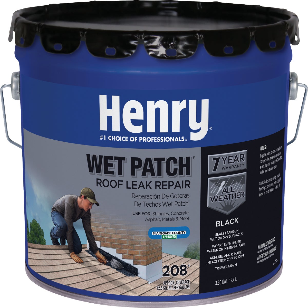 HE208061 Henry Wet Patch Roof Cement and Patching Sealant & cement patching roof sealant