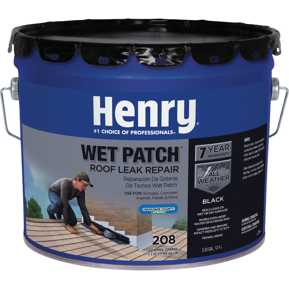 HE208061 Henry Wet Patch Roof Cement and Patching Sealant & cement patching roof sealant