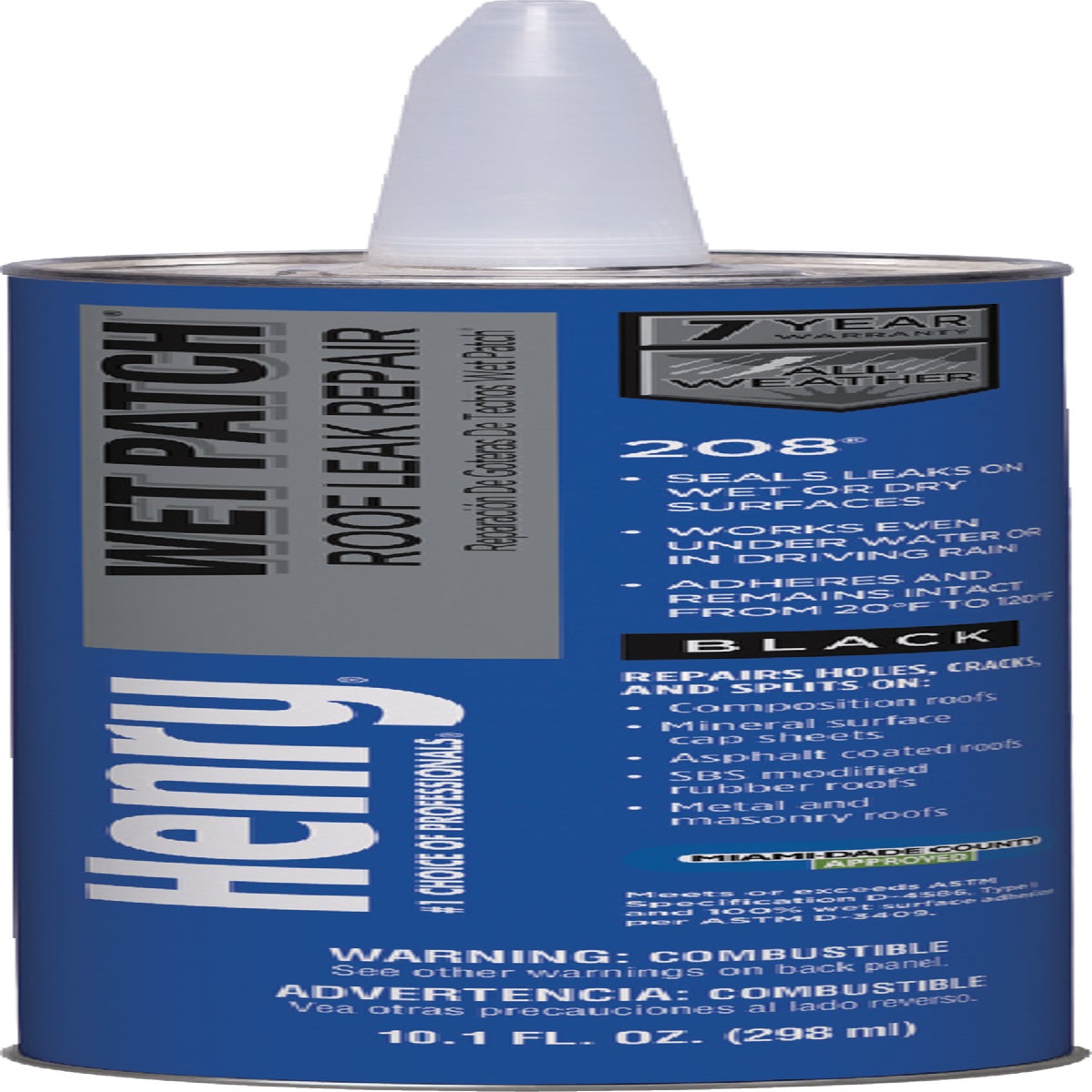 HE208004 Henry Wet Patch Roof Cement and Patching Sealant & cement patching roof sealant