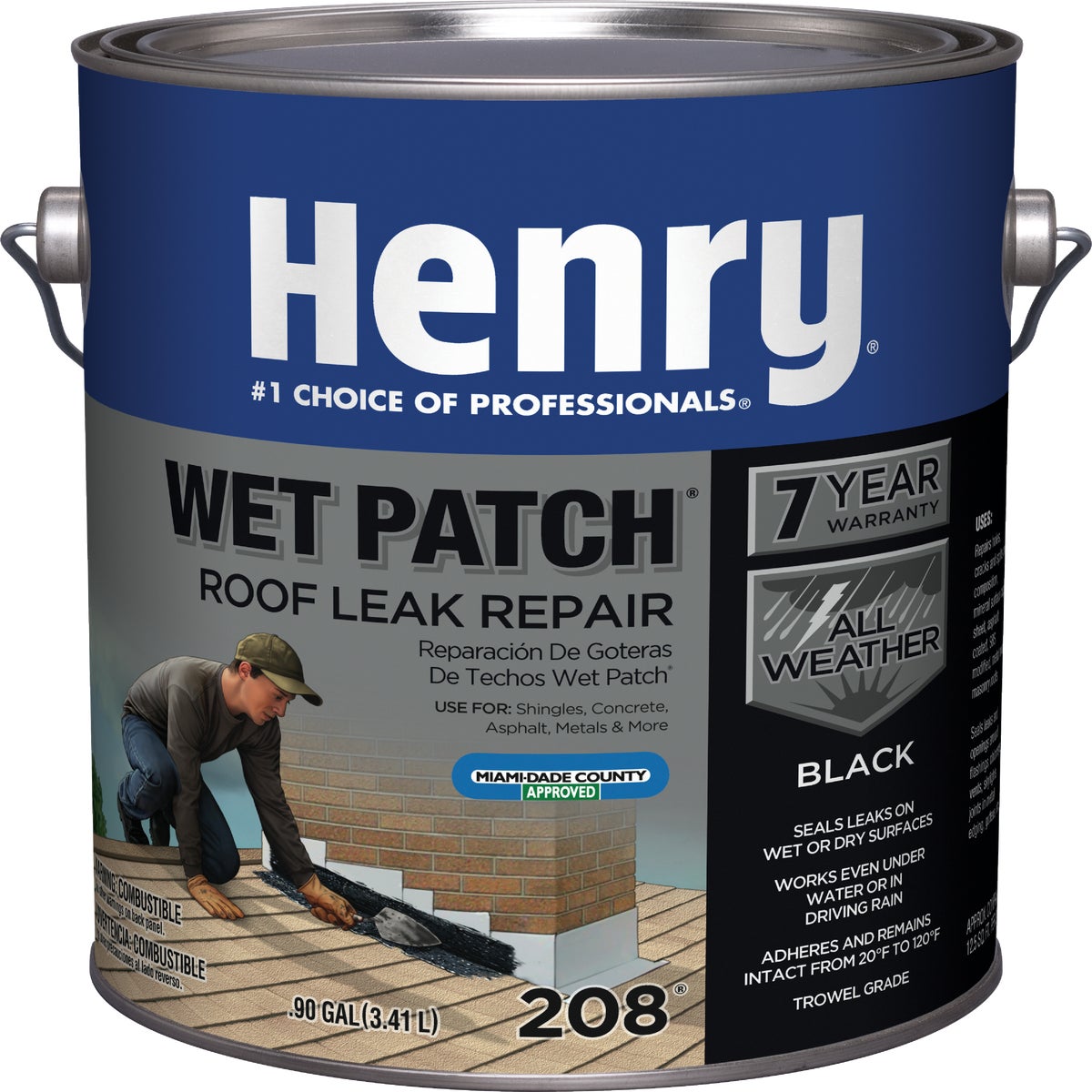 HE208042 Henry Wet Patch Roof Cement and Patching Sealant & cement patching roof sealant