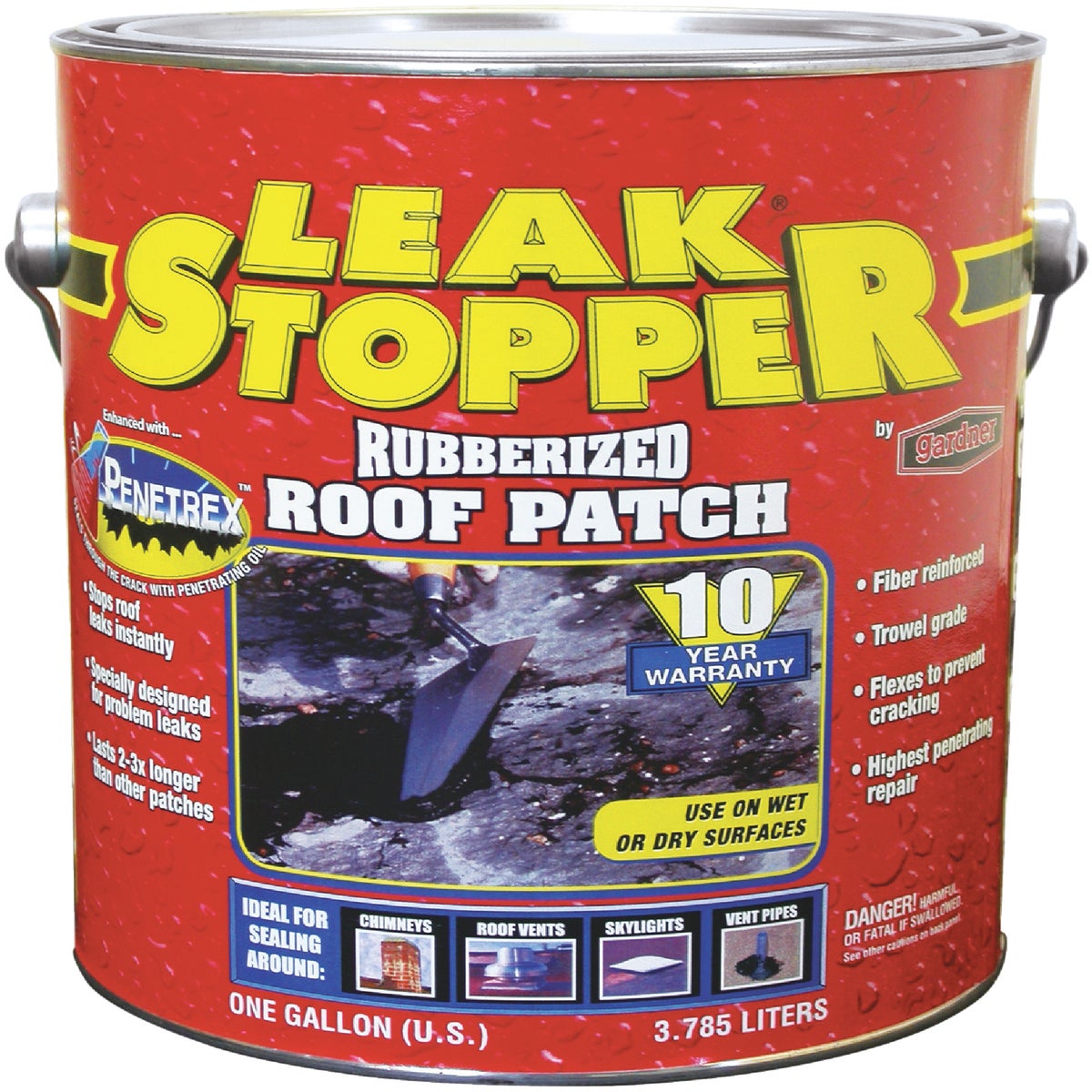 0311-GA Black Jack Leak Stopper Rubberized Roof Patch patch roof