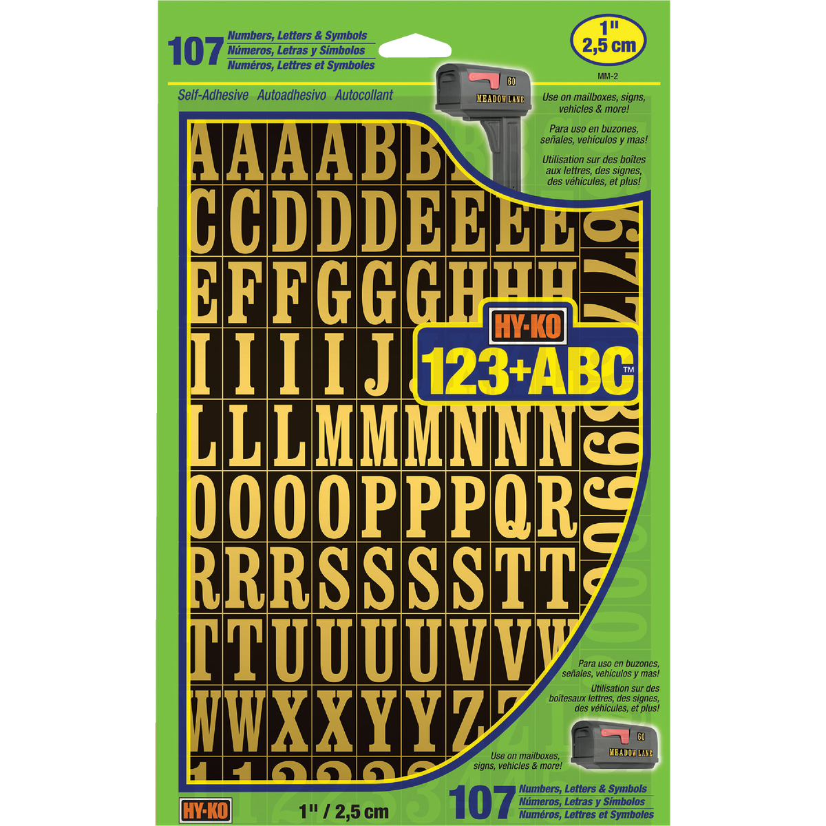 Adhesive Number & Letter Set