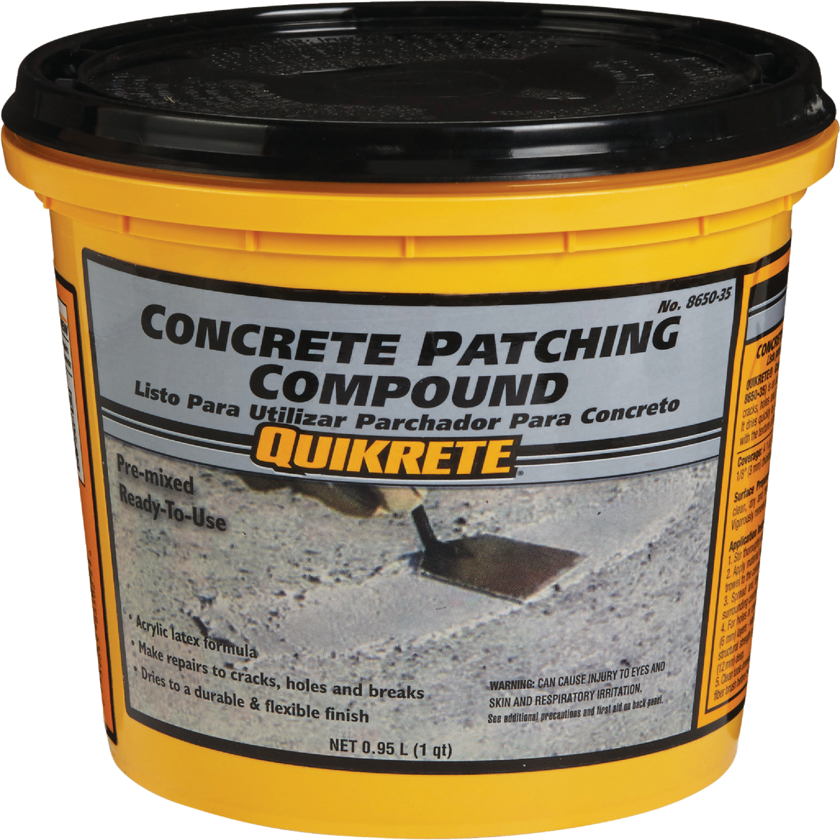 Quikrete 1 Qt PreMixed Gray Concrete Patch 865035 1