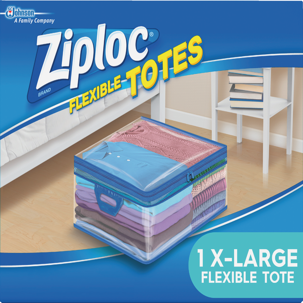 Ziploc Flexible XL 10 Gallon Heavy Duty Clothes Storage Bag Tote 71597 ...