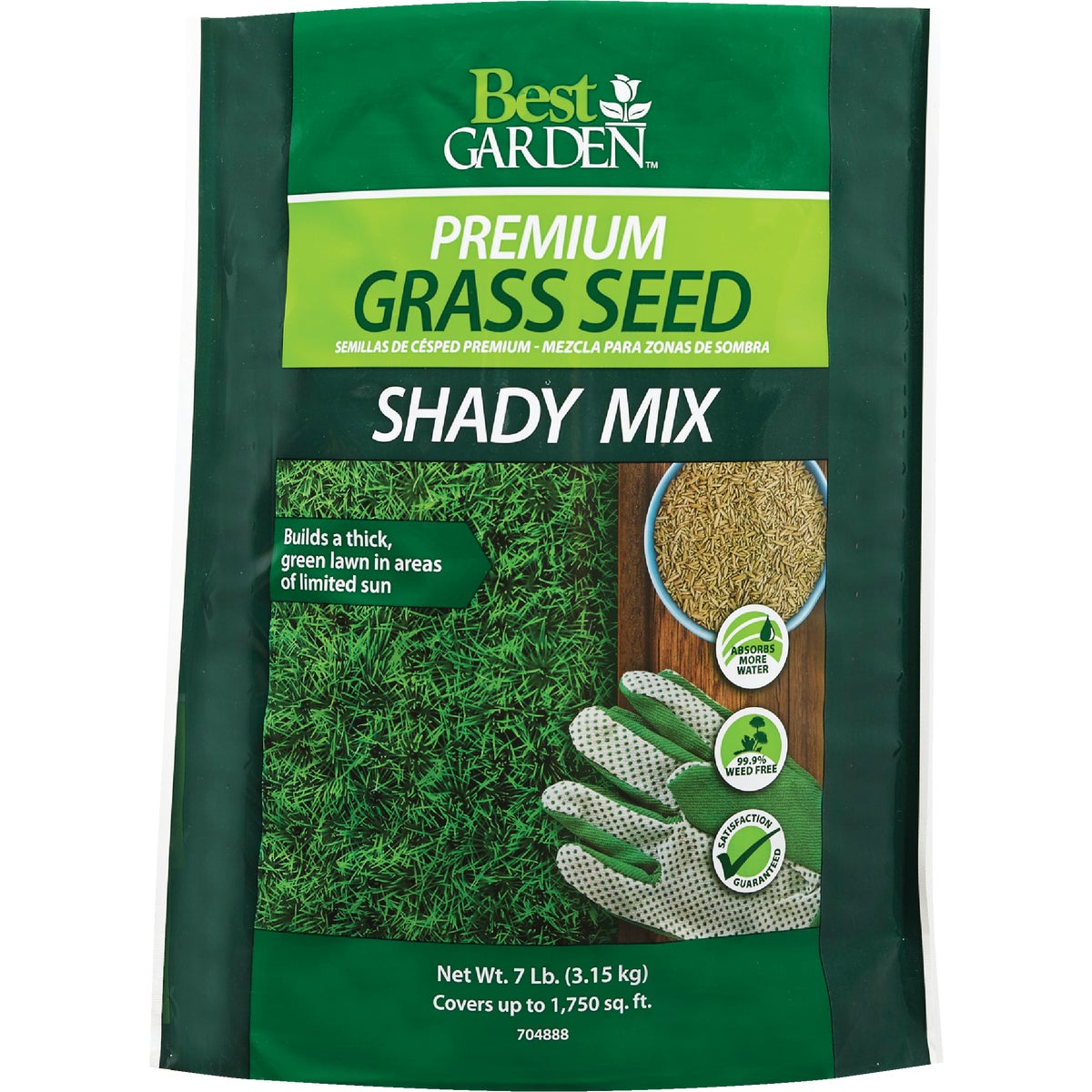Best Garden 7 Lb. 1750 Sq. Ft. Coverage Shady Grass Seed 25277 - 1 Each Best Grass Seed For Oklahoma Shade