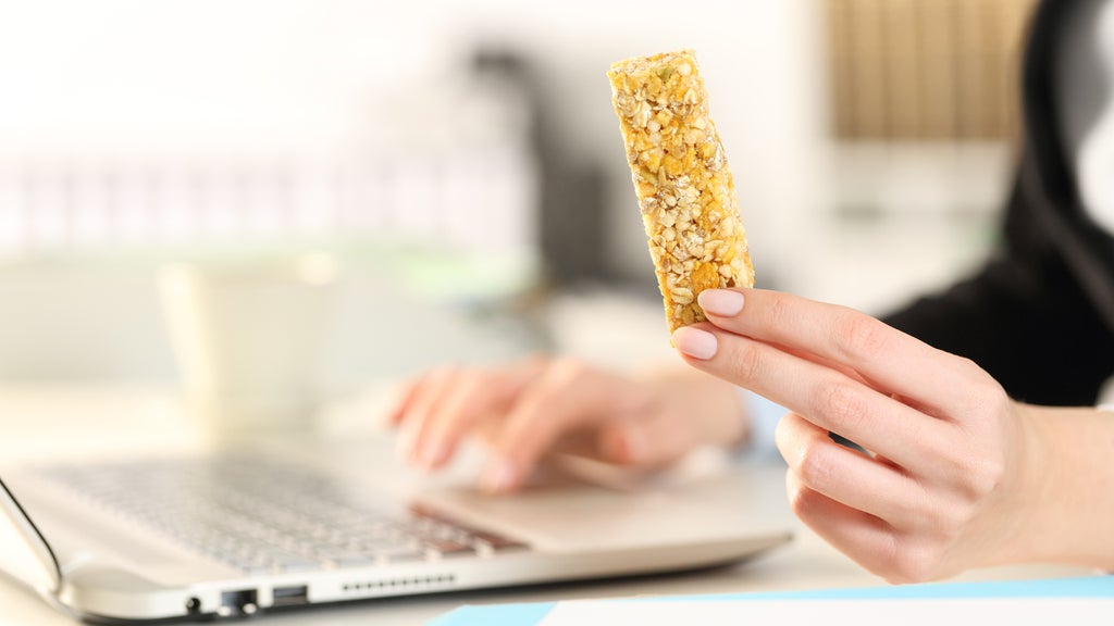 a healthy snack bar at work