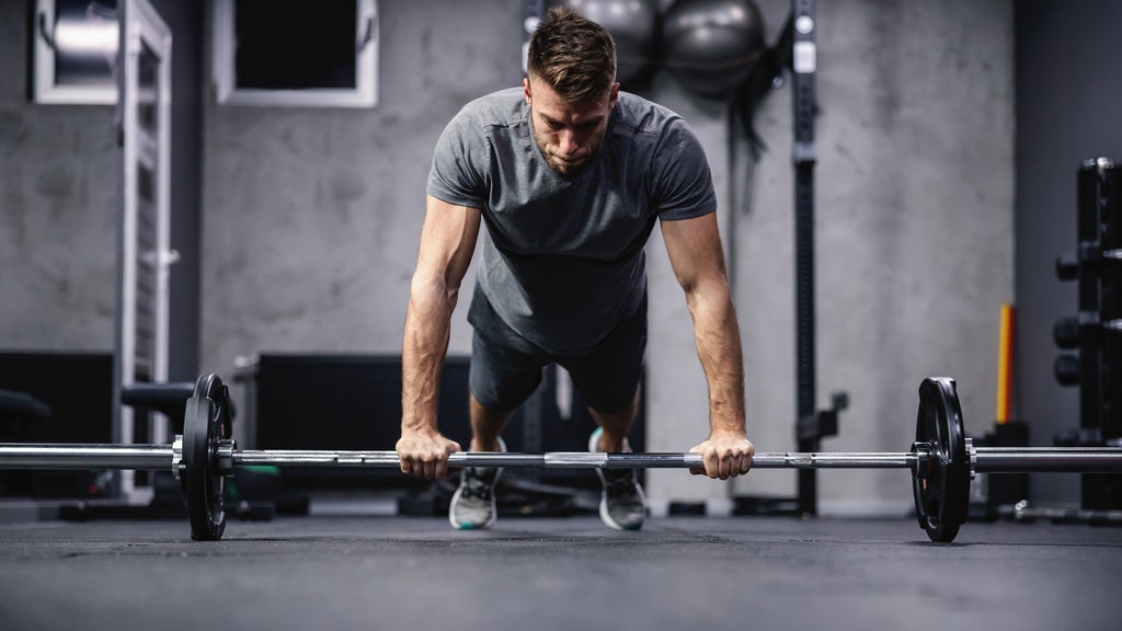 man working out at the gym