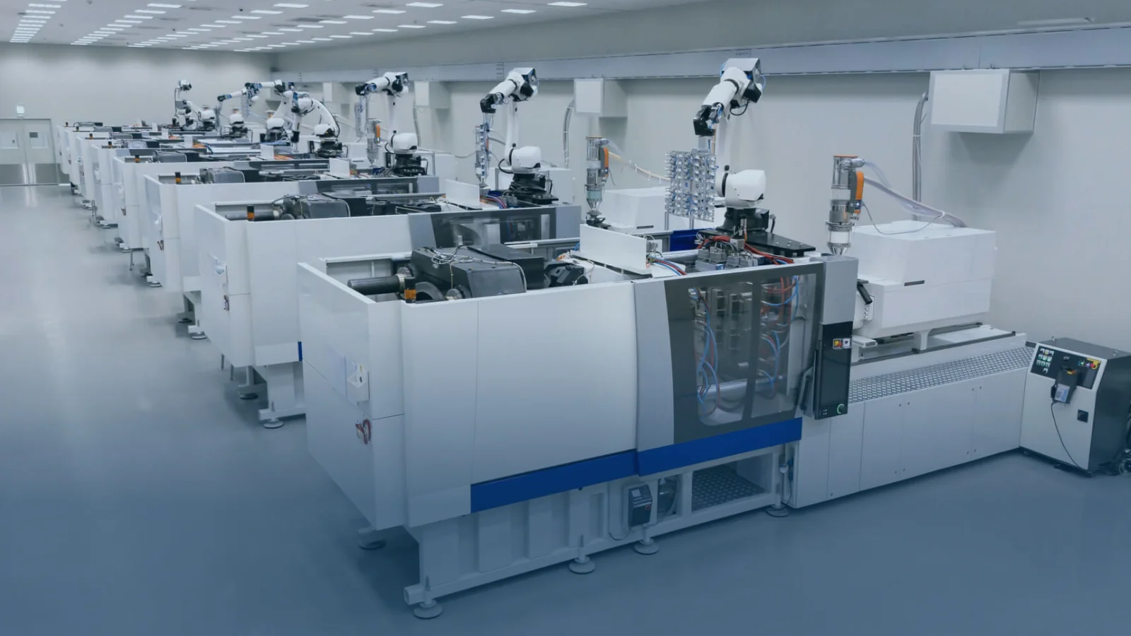 [.jpg] SHL Medical injection molding machines for medical device production ramp-up.