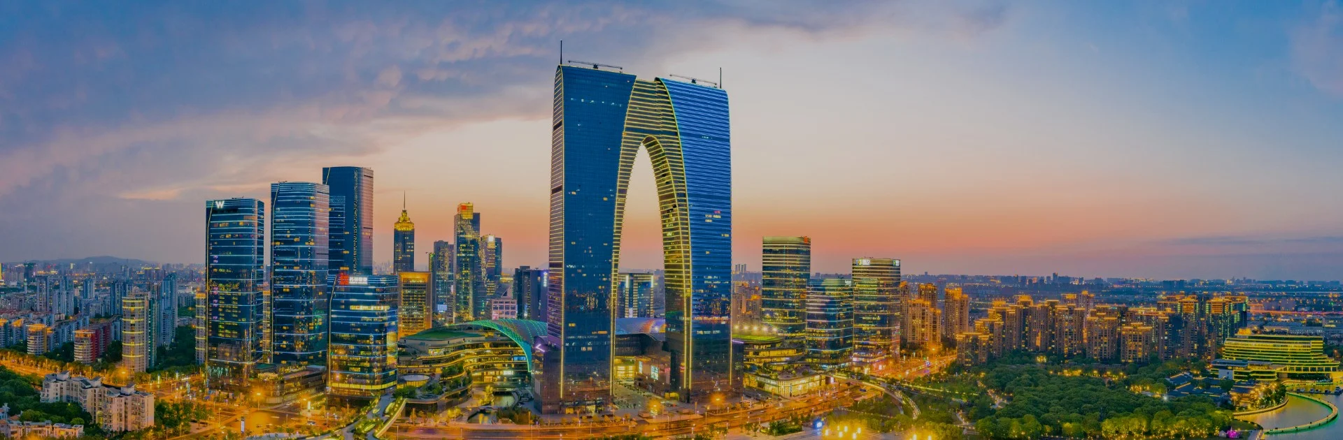 [.jpg] Suzhou city skyline, where SHL Medical will participate in a pharma autoinjector conference in Suzhou, China.