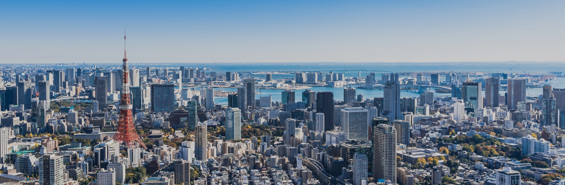Tokyo city skyline, featuring the iconic Tokyo tower. Tokyo is the location of pharma expo Combination Product Seminar 2025 Japan, where SHL Medical will showcase its autoinjector devices.