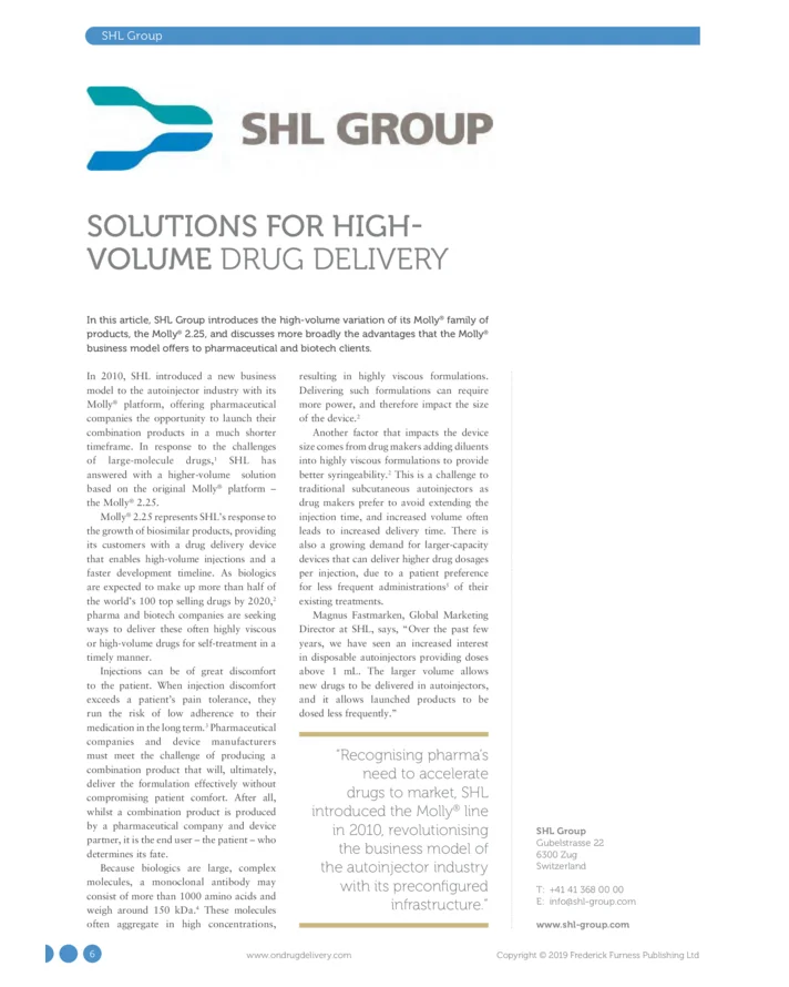 Articles-OnDrug SHL February-2019-Solutions-for-High-Volume-Drug-Delivery-1-712x890-b10abb6