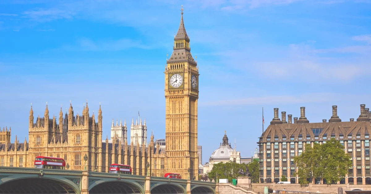 [.jpg] Aerial view of London cityscape. London is where SHL Medical will exhibit at Pre-filled Syringes and Injectable Drug Devices Europe.