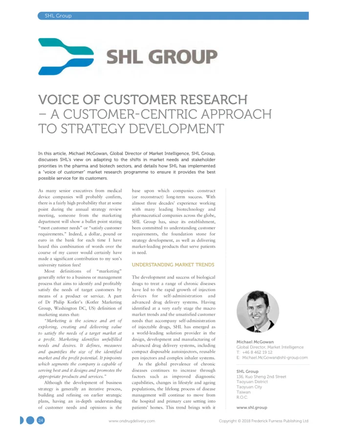 Articles-OnDrug SHL October-2018-Voice-of-Customer-Research-A-Customer-centric-Approach-to-Strategy-Development-712x890-b10abb6
