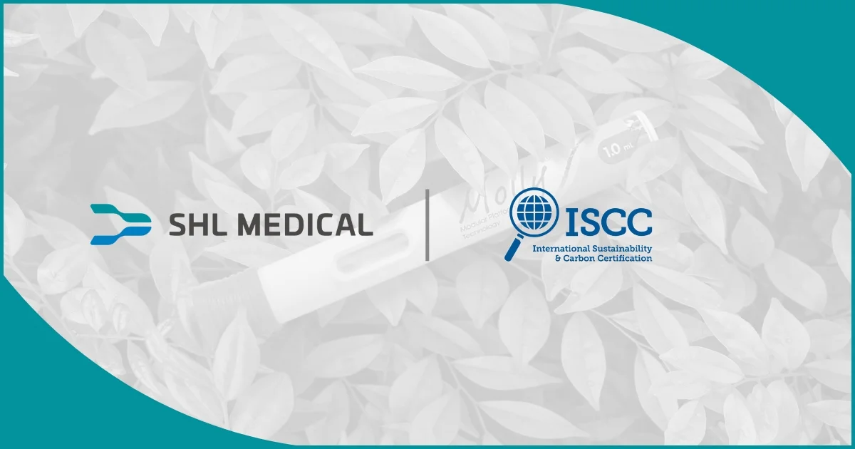 [.jpg] <p>Shl medical and iscc logos, representing a partnership focused on sustainability</p>